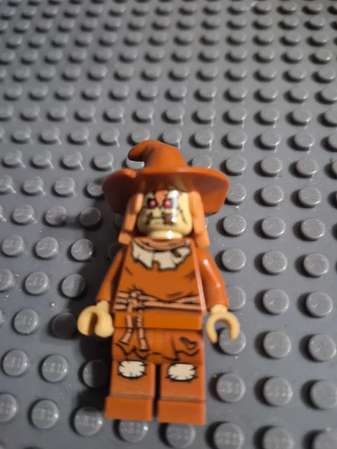 Lego Scarecrow 76054 Dark Orange Floppy Hat Batman Super Heroes Minifigure RARE!