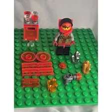 LEGO Roboforce Red Minifigure With Plain Legs - Sp058 - 1997