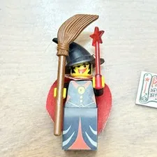 Lego Castle Fright Knights Witch Minifigure 6037 Wand Cape Broom And Spells