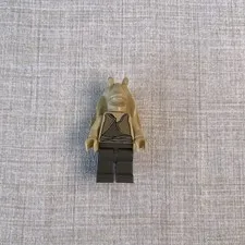 LEGO Star Wars Jar Jar Binks Minifigure Tan Torso Plain Head sw0017