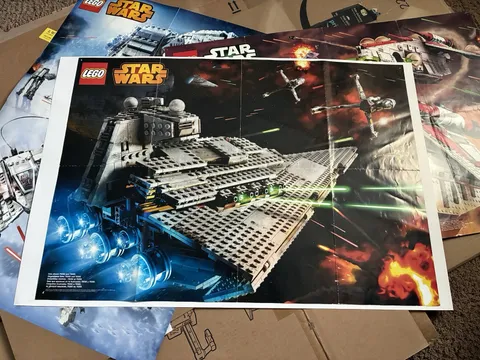 1x HUGE Retired (2014) LEGO STAR WARS Poster 23" x 33" Star Destroyer