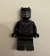 LEGO Black Panther Minifigure Mask Detailed Torso Super Heroes Marvel Universe!