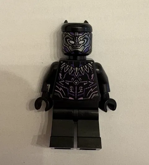 LEGO Black Panther Minifigure Mask Detailed Torso Super Heroes Marvel Universe!
