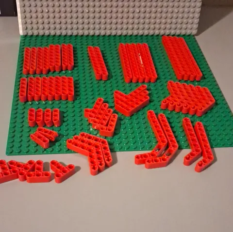 LEGO Technic Red Bulk Lot. 57 Pieces. Excellent Condition