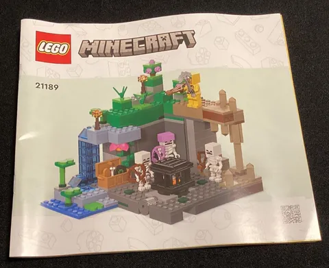 Lego Instruction Manual Minecraft Set 21189 Skeleton Dungeon Retired 2022