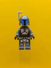 Jango Fett sw1406 Nougat Head, Printed Arms Star Wars Lego Minifigure