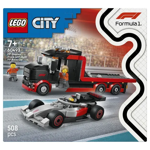 LEGO City 60493 F1 Display Truck with Audi f1 Race Car Age 7+ 508pcs