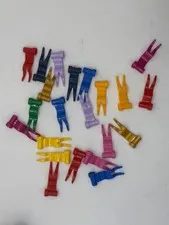 LEGO NEW Lot of 20 Flags 4x1 Wavy Swallowtail Pennant Part 4495 - Mixed Colors