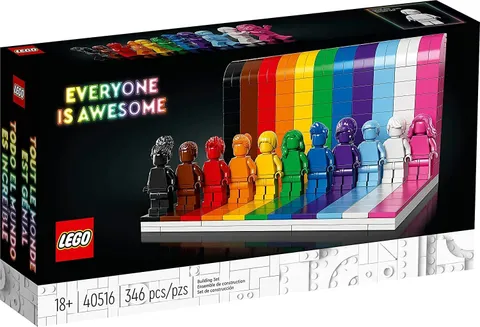 Lego 40516 Everyone is Awesome Rainbow Pride Month Set (346 Pieces) - NEW