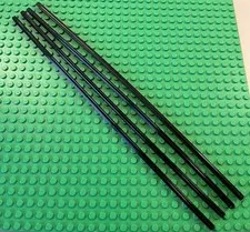 (x4) LEGO Item No. 13927 Technic Cross Axle Rod Bar 32L Black 10 Inches Long