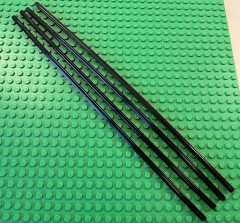 (x4) LEGO Item No. 13927 Technic Cross Axle Rod Bar 32L Black 10 Inches Long