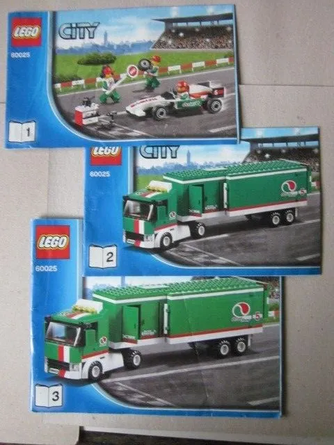 Lego City 60025 Building Instructions Instruction Part 1-3, Part 1-3