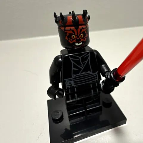 LEGO Star Wars Darth Maul Minifigure, Minifig, Fig w/ Red Lightsaber sw0808