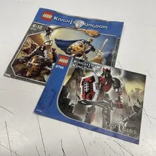 ORIGINAL RETRO LEGO USED Toy Instruction Book Manual Set - Knights Kingdom Lot