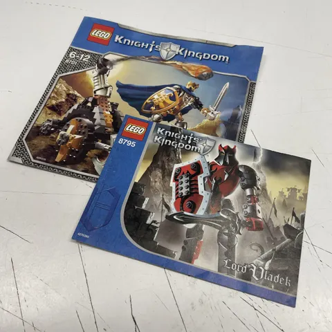 ORIGINAL RETRO LEGO USED Toy Instruction Book Manual Set - Knights Kingdom Lot
