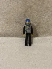 Vintage Lego Technic Police Officer Figure With Helmet FREE SHIP