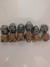 Bionicle Gold and Silver Mata Masks (All 12)
