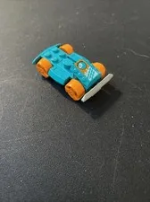 LEGO Racers Car Vehicle Base Teal With Orange Wheels