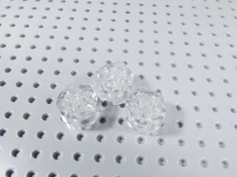 LEGO Lot of 3 Trans Clear 2x2 Round Bricks BA