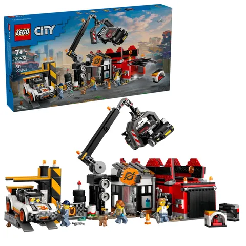 LEGO City Scrapyard Building Toy Set 60472 Kids Ages 7+ Educational Cars Figures