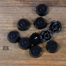 LEGO Black Brick Round 2 x 2 Truncated Cone Part 98100