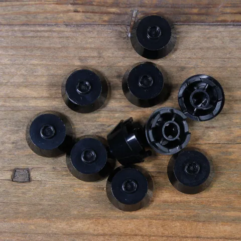 LEGO Black Brick Round 2 x 2 Truncated Cone Part 98100