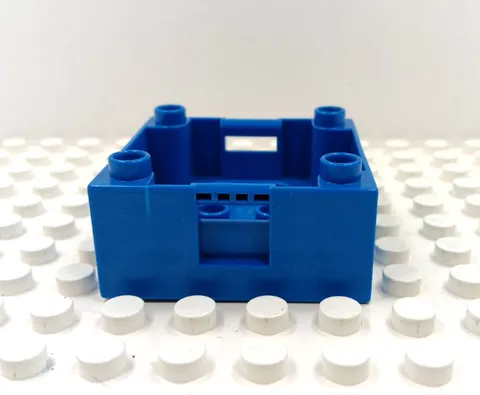 Lego Duplo Item Train Open Freight Car Box 4x4 blue