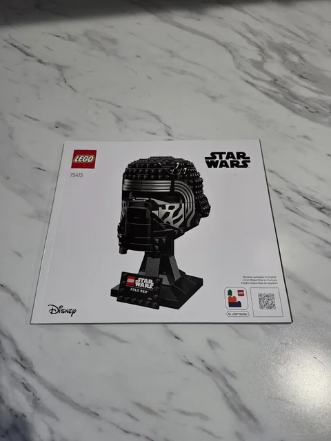 Lego Star Wars Kylo Ren Helmet 75415 Instruction Manual Only
