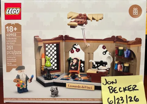 LEGO #40902 Tribute to Leonardo da Vinci Limited Edition GWP: Brand New & Sealed