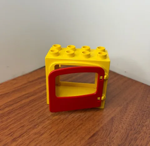 Lego Duplo Yellow Door Frame Red Door Block Brick Replacement