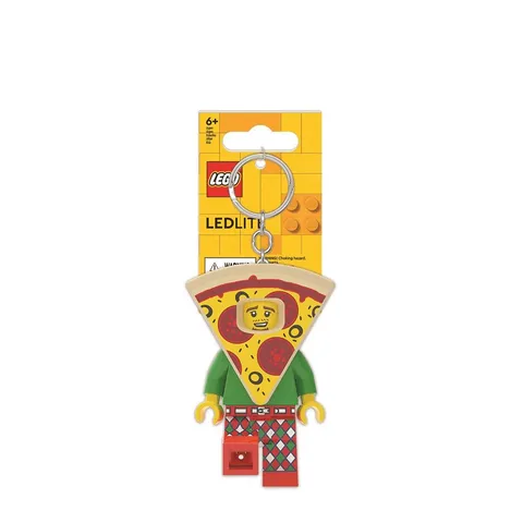 LEGO Pizza Suit Guy Minifigure Iconic Key Light (Keyring / Keychain)