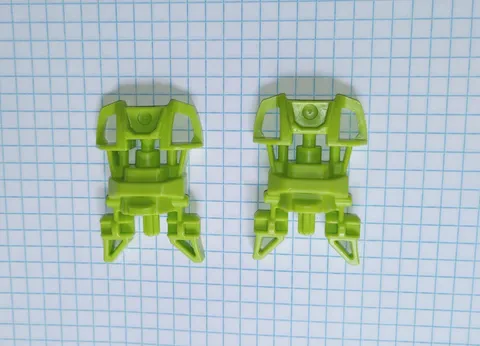 2 pieces Bionicle Lego 87791 Lime Green Foot Feet with Axle Connector WYSIWYG