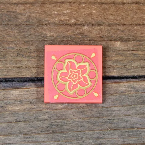 LEGO Disney Raya Coral Tile 2 x 2 Gold and Yellow Kumandra Flower 3068pb2747