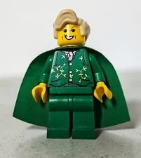 LEGO Minifigure Green Cape Wizard Figure – Gold Detail – Authentic – Read