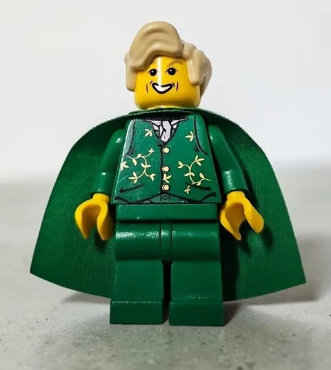 LEGO Minifigure Green Cape Wizard Figure – Gold Detail – Authentic – Read