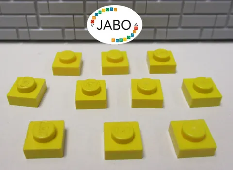 (J7/1/6) LEGO 10x3024 Plate Flat 1x1 Yellow