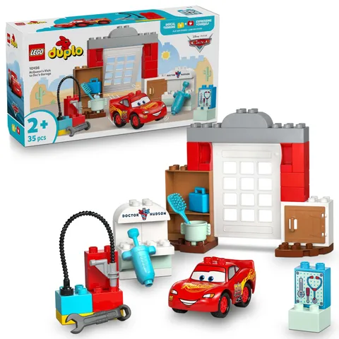 LEGO DUPLO│Disney and Pixar McQueen's Visit to Doc's Garage - incl. a Race Car T