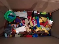 LEGO bulk lot of 3.10 lbs of mixed bricks assorted sizes shapes and color pieces