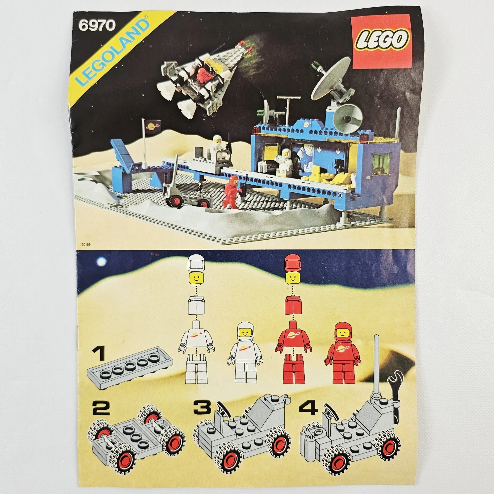Lego Legoland 6970 Space Beta-1 Command Base Instruction Manual Only 1980 Vtg