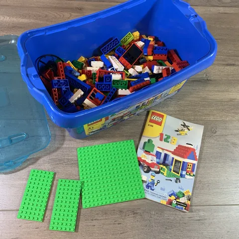 Incomplete LEGO Factory Large Brick Box #6166 Bulk 3 Lbs Unknown Contents 