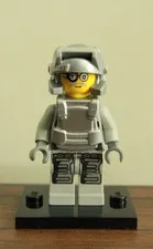 LEGO Power Miners Brains Silver Armor Minifigure 8190