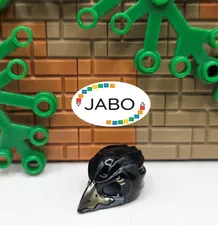 (S12 / 6 / 14) LEGO 12550pb01 Headgear Mask Bird (Raven) with Gold Beak