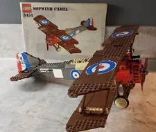 Vintage 2001 Lego - Sculptures - Sopwith Camel Biplane-3451