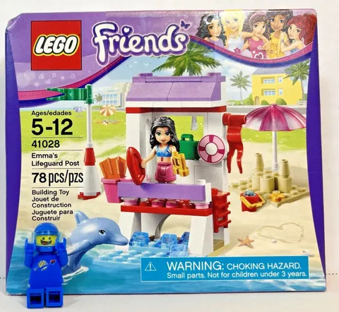 LEGO (41028) Friends: Emma's Lifeguard Post - New Sealed Retired - Beach Summer