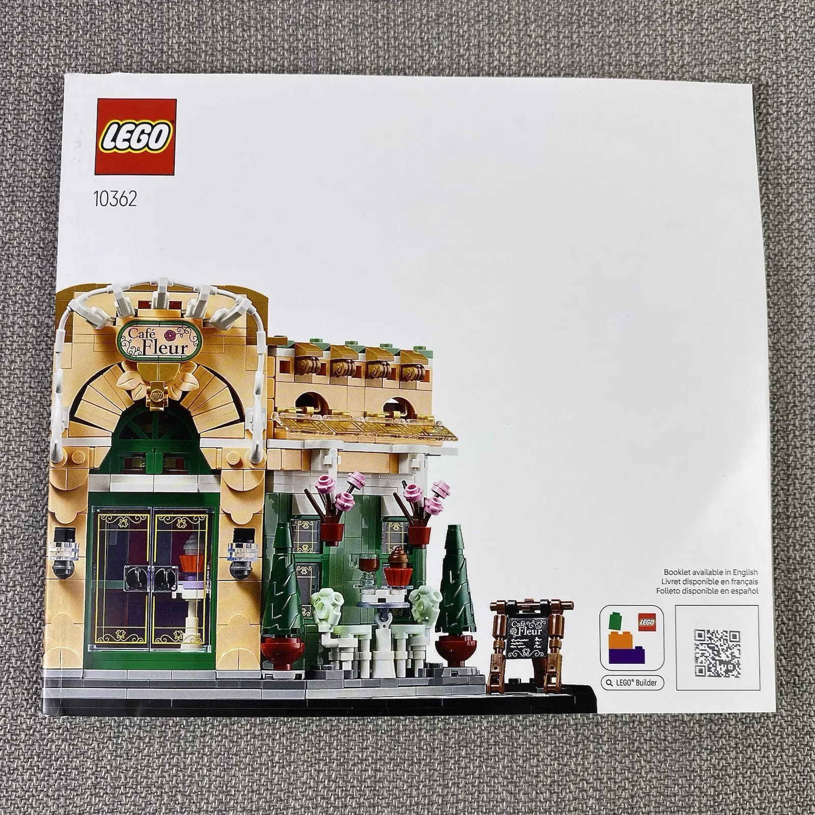 Lego 10362 Cafe Fleur Instruction Manual ONLY No Bricks