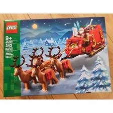 LEGO Santa's Sleigh 40499 Christmas Building Toy Set 343 Pieces 4 Reindeer New