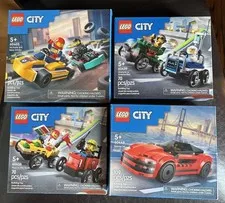 4  LEGO City Sets; 60448, 60458, & 60459, 60400