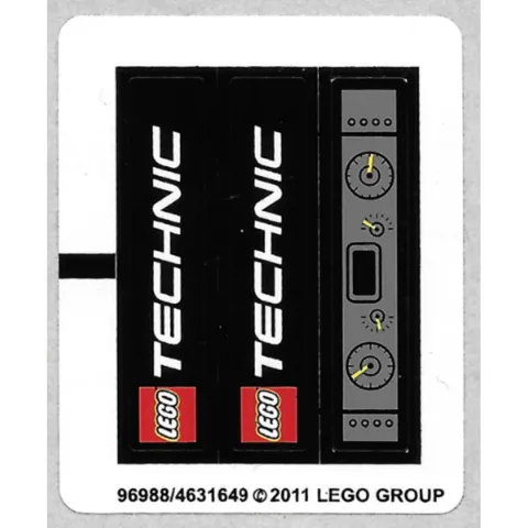 new LEGO Sticker Sheet #2 from Mercedes-Benz Unimog U 400 set 8110