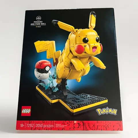 Lego Pokemon 72152 Pikachu And Poke Ball 2050pc Set New & Sealed