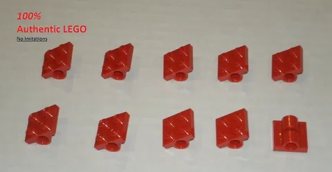 LEGO NEW 2x2 Red Plate with Holes (10x) 281721 Brick 2817